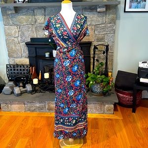 Floral wrap dress